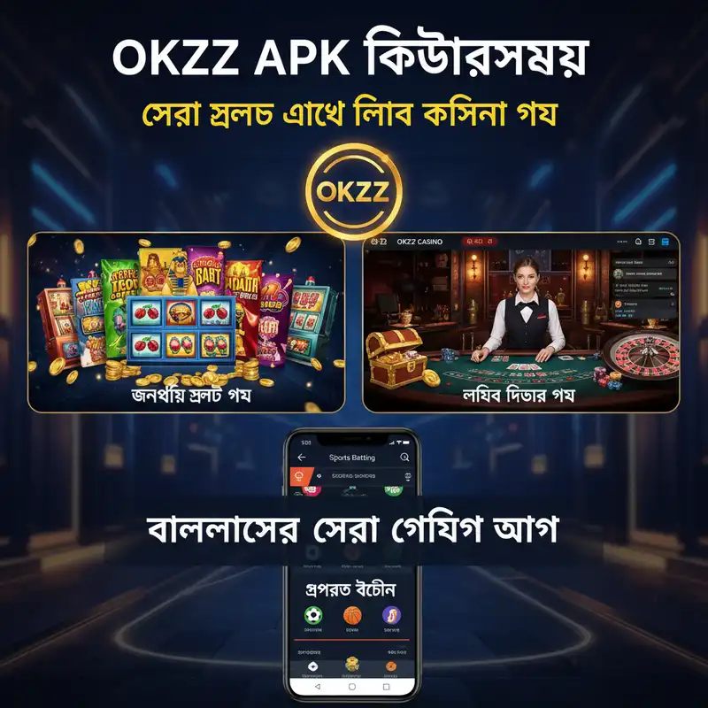OKZZ APK ক্যাসিনো এবং স্লট গেম ইন্টারফেস